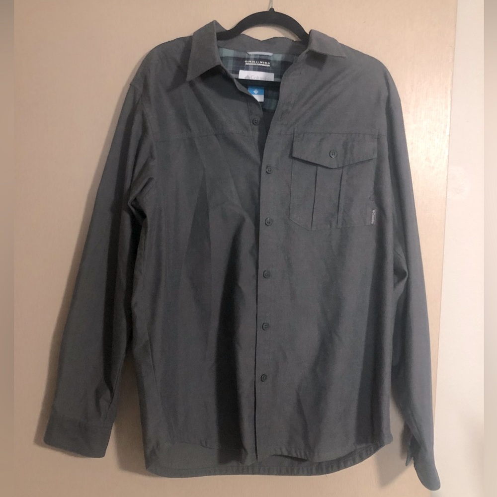 Columbia Canvas Omni Wick Button Up Shirt Jacket